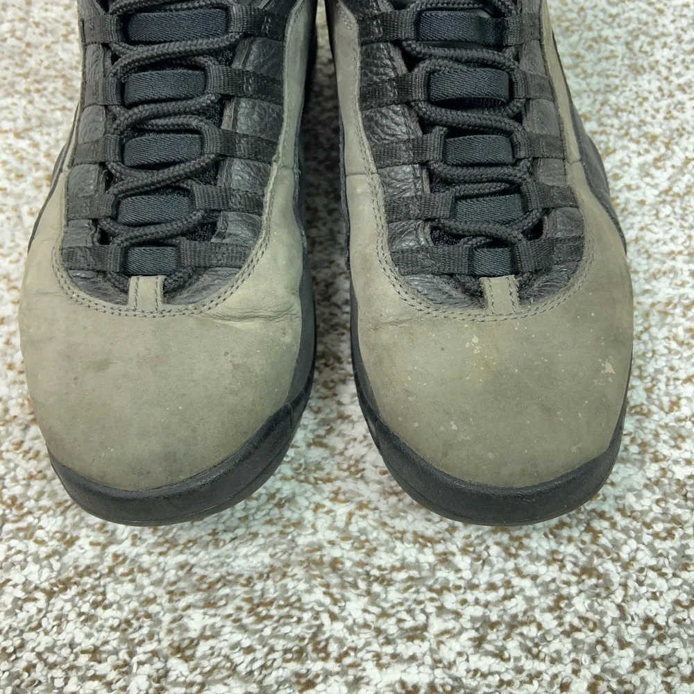 Jordan Shoes Mens Size 10.5 Gray Air 10 Retro Shadow Basketball Sneaker Mid Rise